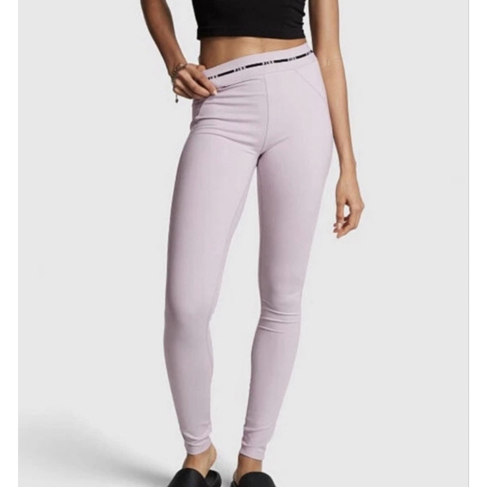 V.S Pink Soft Ultimate Zip up Soft ultimate high-waist legging lilac XS - Picture 2 of 16